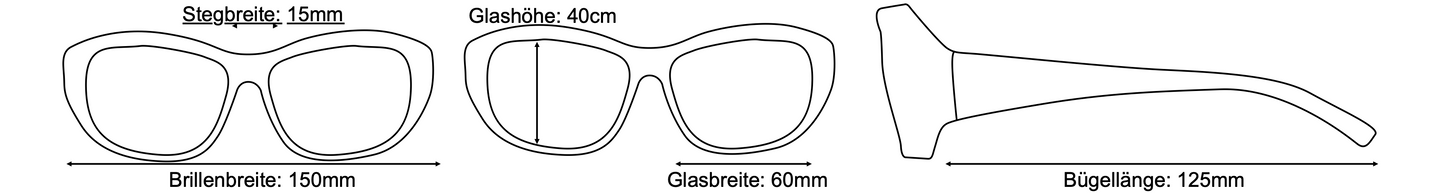 DC-POL-2005A-PINK-Überbrille, ideal für Brillenträger polarisierten Gläser