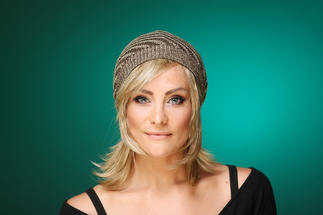 DC-W-806B 3in1 Damenmütze, Wendemütze und Schal