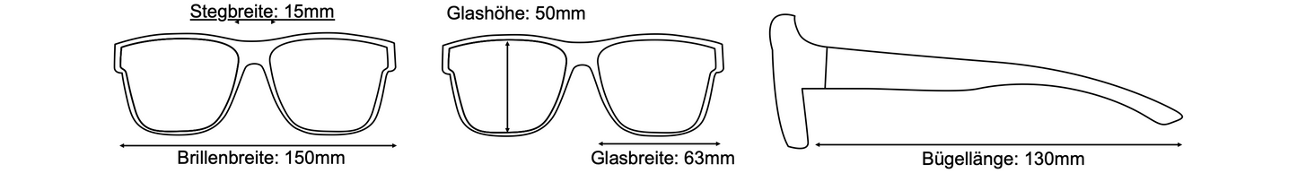 DC-POL-2013AW-1002 Überbrille-mit Polarisierte Gläser