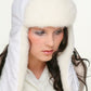 DC-W-458-1-Trendy Mütze mit überlangen Ohrenklappen mit Fellquasten