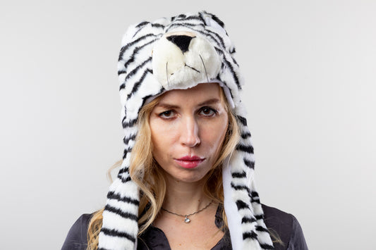DC-A-105-Tiermotiv-Mütze Tiger mit Handschuhen