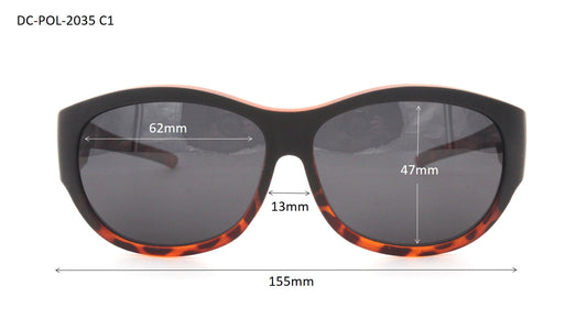 DC-POL-2035-C5-BINK Überbrille -mit Polarisierte Gläser