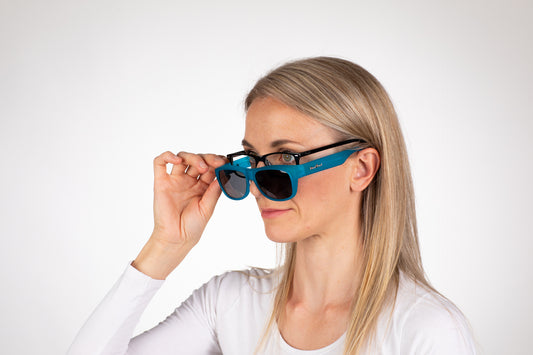 DC-POL-2040-C7 -BLAU HI-Die Überbrille, ideal für Brillenträger