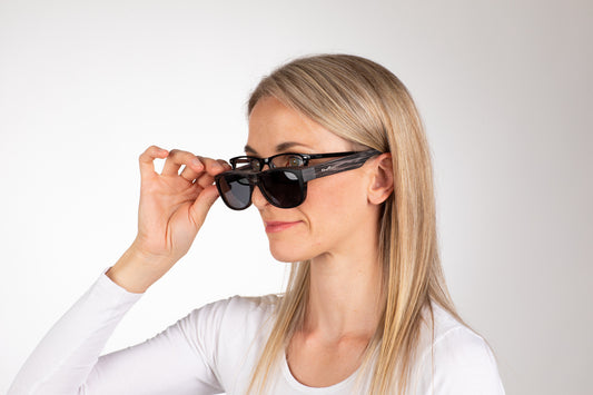 DC-POL-2040-C9 -Blau- HI-Die Überbrille, ideal für Brillenträger