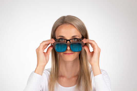 DC-POL-2054-C4-Für Große FASSUNG-Verspiegelten Polarizierte Gläser"Blau