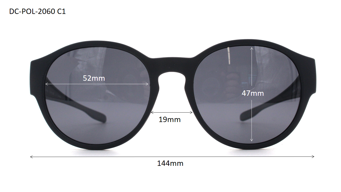 DC-POL-2060-C4-Rot-Die Überbrille, ideal für Brillenträger mit Polarizierte Gläser