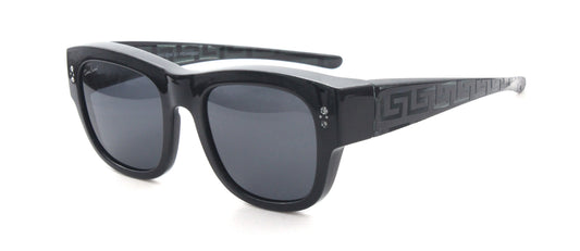 DC-POL-2066-NEUE ÜBERBRILLE mit stein HI-QUALITY- -für grosse Fassung
