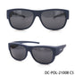 DC-POL-2100B-C6B-R- Blau Die Überbrille -Mit Polarisierte Gläser