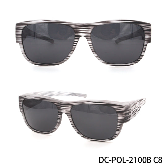 DC-POL-2100B-C2B-GRAU-P- Die Überbrille -Mit Polarisierte Gläser