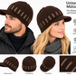 Strickmütze DC-W-422-Sportliche mit eingearbeitetem Schirm