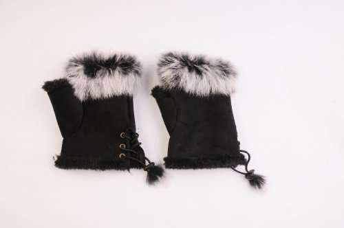 DC-WH-207-4- fingerlose Handschuhe in Wildlederoptik