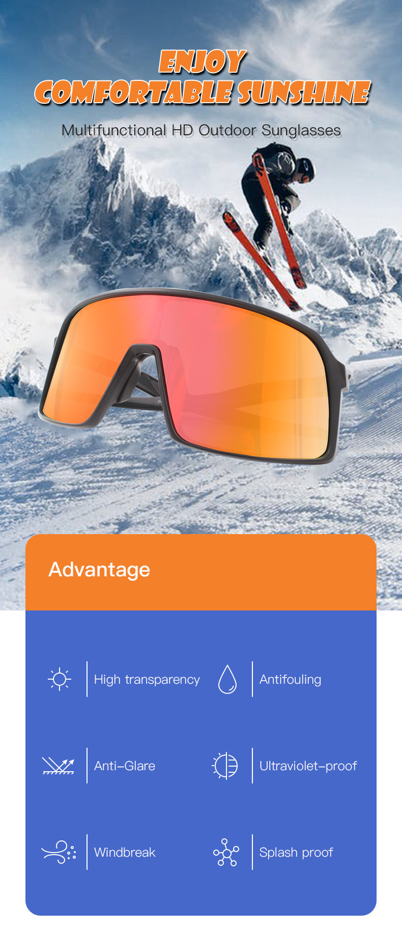 DC-PZ-S-SKI - HI-QUALITY-TR 90-Flexiblen Rahmens und leicht-Für Sportler