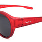 DC-POL-2060-C4-Rot-Die Überbrille, ideal für Brillenträger mit Polarizierte Gläser