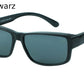 DC-POL-2006 Mattschwarzes Gestell + Schwarze Gläser