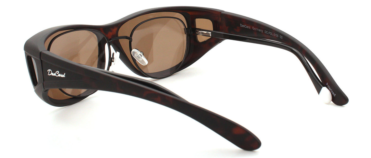DC-POL-2105 -C4-braun- ideal für Brillenträger  -Mit Polarizierte Gläser