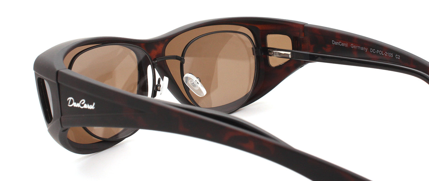 DC-POL-2105 -C4-braun- ideal für Brillenträger  -Mit Polarizierte Gläser