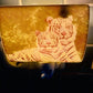 DC-Steckdosenlampe Porzellan-Tiger