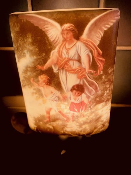 DC-Steckdosenlampe aus Porzellan-ANGEL-ST