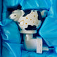 DC-Steckdosenlampe aus Porzellan-Kuh