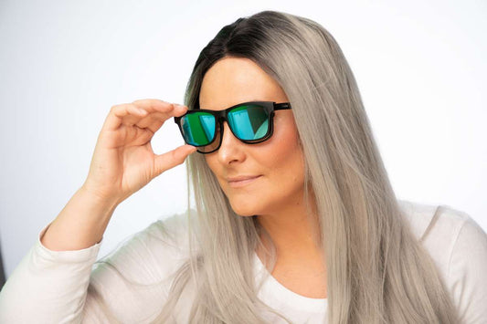 DC-C6-TR2201-SPIGEL-BLAU-Optische Brillen mit Magnet-polarisierende Sonnenclip