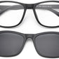 DC-C1-TR2201-MATT-SCHWARZ-Optische Brillen mit Magnet-polarisierende Sonnenclip