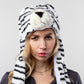 DC-A-105-Tiermotiv-Mütze Tiger mit Handschuhen