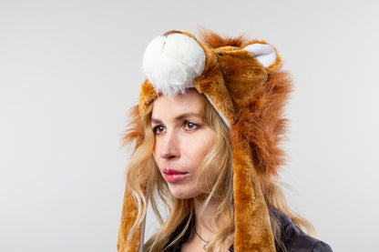 DC-A-104-Tiermotiv-Mütze Löwe mit Handschuhen
