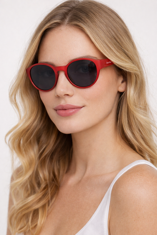 DC-POL-2060-C4-Rot-Die Überbrille, ideal für Brillenträger  mit Polarizierte Gläser