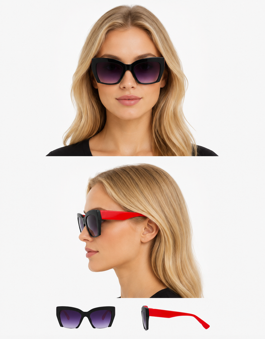 DC-827-Sonnenbrille für Damen, in stilvoller Optik.
