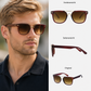 DC-861-Trendige Sonnenbrille , zeitloses schönes Design verziert mit Metallapplikationen