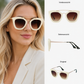 Sonnenbrille für Damen, DC-862-Metallapplikationen in stilvollen Farbvarianten