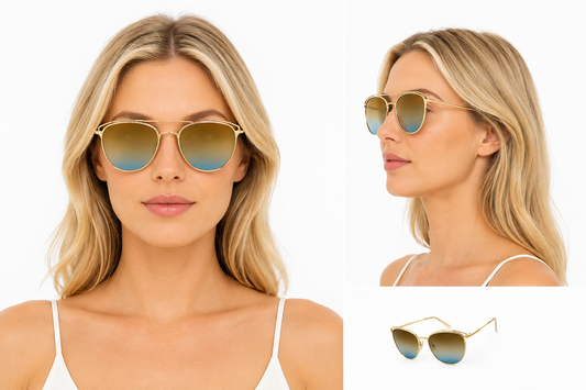 Sonnenbrille für Damen-DC-17-983- mit großen Brillengläsern