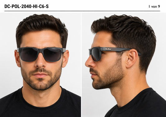 DC-POL-2040-C6-GRAU HI-Die Überbrille, ideal für Brillenträger