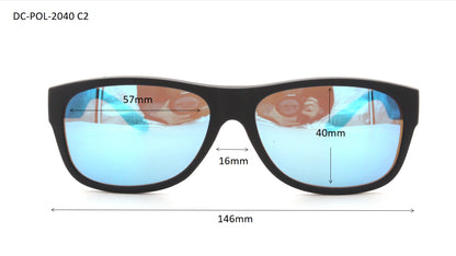 DC-POL-2040-C6-GRAU HI-Die Überbrille, ideal für Brillenträger