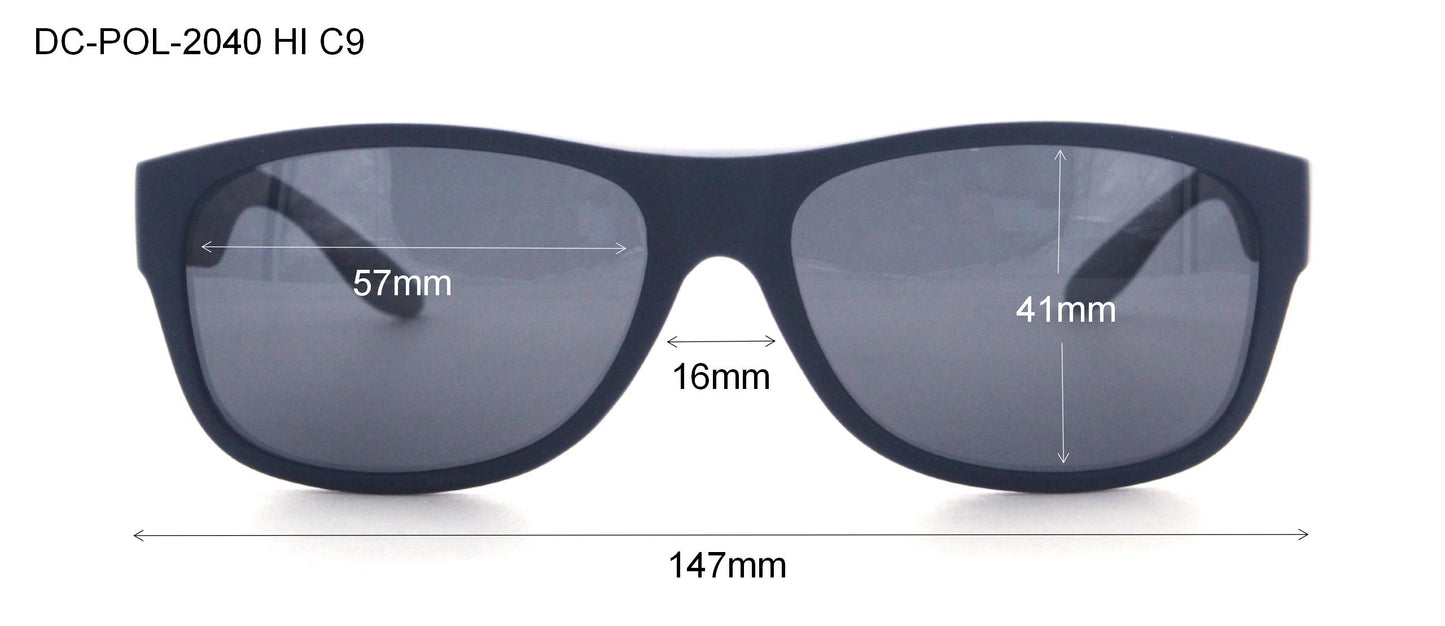 DC-POL-2040-C9 -Blau- HI-Die Überbrille, ideal für Brillenträger