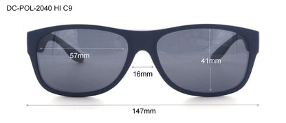 DC-POL-2040-C9 -Blau- HI-Die Überbrille, ideal für Brillenträger