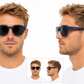 DC-POL-2060-C9-Blau- Die Überbrille, ideal für Brillenträger mit Polarizierte Gläser