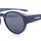 DC-POL-2060-C9-Blau- Die Überbrille, ideal für Brillenträger mit Polarizierte Gläser