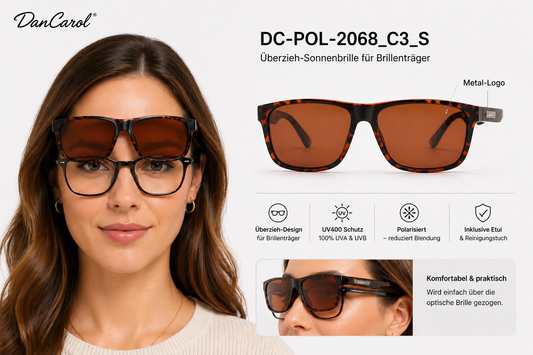 DC-POL-2068- HI-TR90 C3-B-Die Überbrille, ideal für Brillenträger