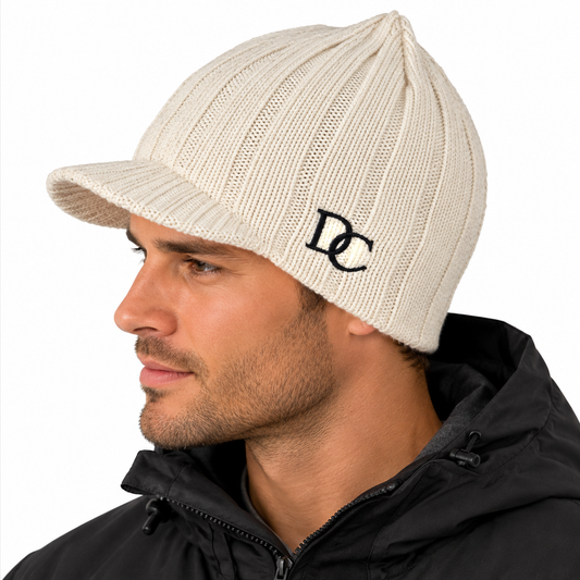 Strickmütze in Wollweiß DC-W-441-