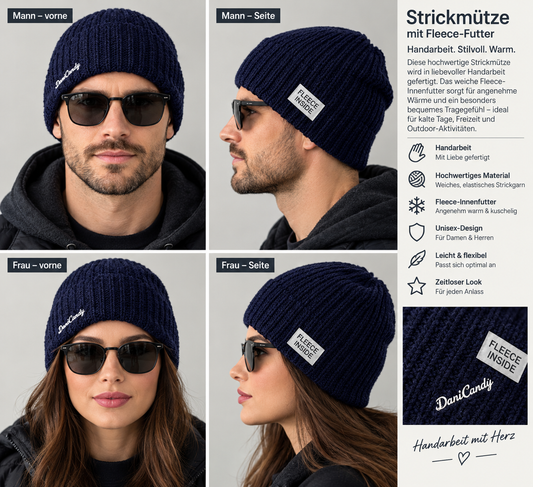DCW-838-die Mütze hält warm und ist innen mit Fleece gefüttert,