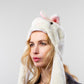 DC-A-101-C1 Tiermotiv-Mütze Hase mit Handschuhen