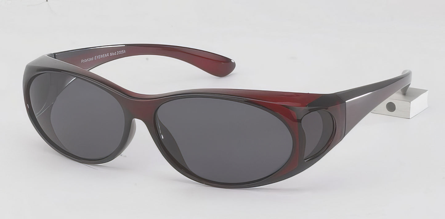 DC-POL-2005A-ROT-Überbrillen mit Polarisierte Gläser