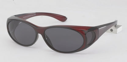 DC-POL-2005A-ROT-Überbrillen mit Polarisierte Gläser