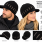 Strickmütze DC-W-422-Sportliche  mit eingearbeitetem Schirm
