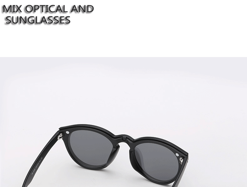DC-C6-TR2201-SPIGEL-BLAU-Optische Brillen mit Magnet-polarisierende Sonnenclip